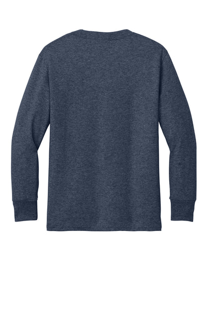 Port & Co Youth Long Sleeve Core Cotton Tee. PC54YLS (Choose Your Design)