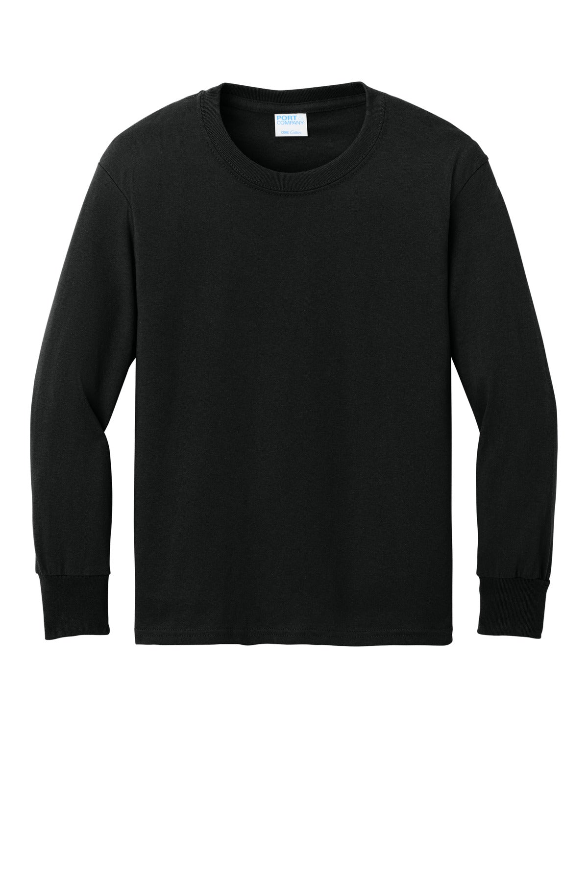 Port & Co Youth Long Sleeve Core Cotton Tee. PC54YLS (Choose Your Design)