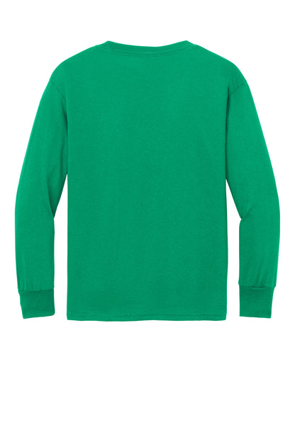 Port & Co Youth Long Sleeve Core Cotton Tee. PC54YLS (Choose Your Design)