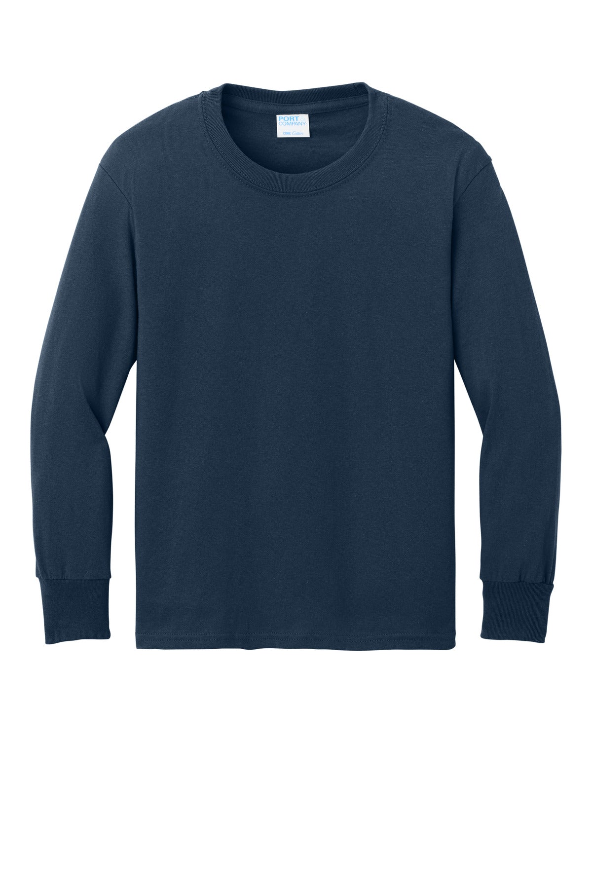 Port & Co Youth Long Sleeve Core Cotton Tee. PC54YLS (Choose Your Design)