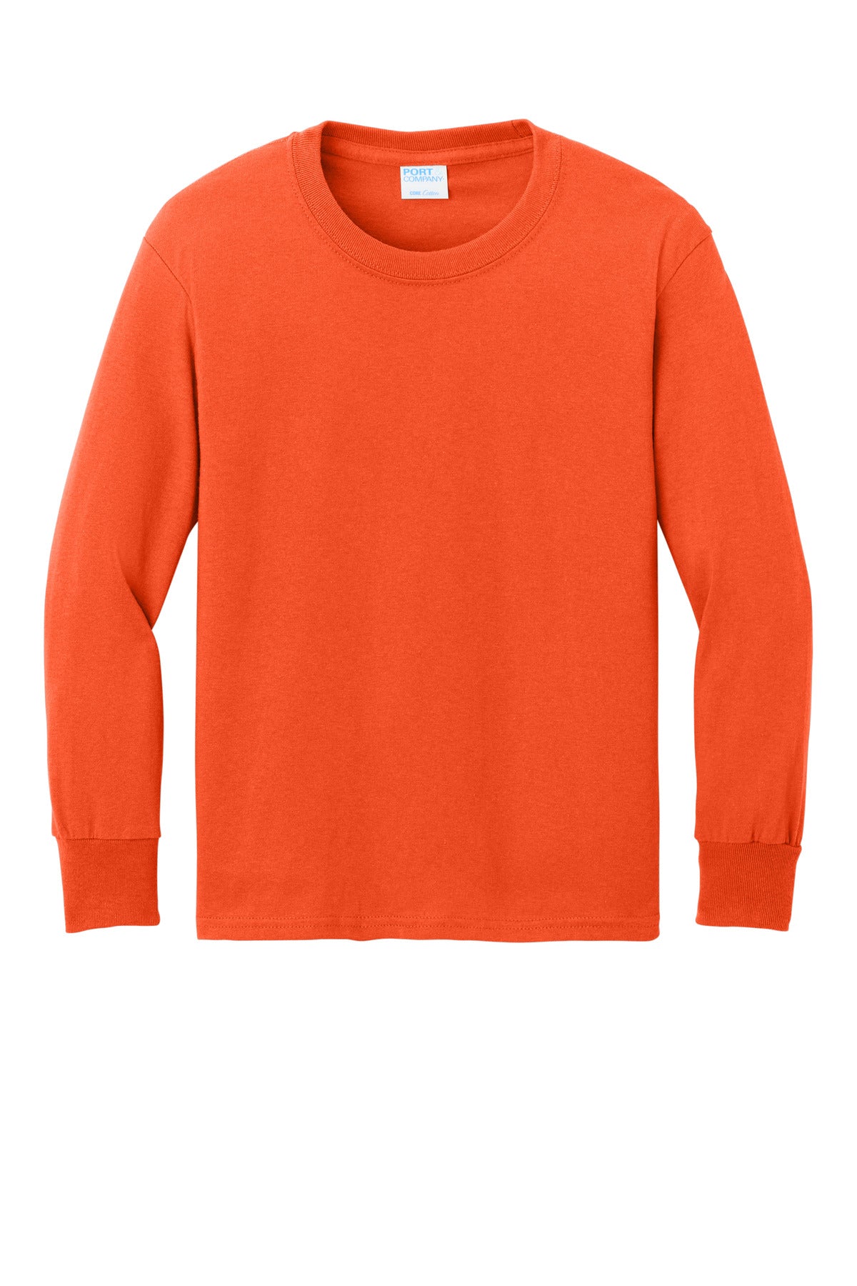 Port & Co Youth Long Sleeve Core Cotton Tee. PC54YLS (Choose Your Design)