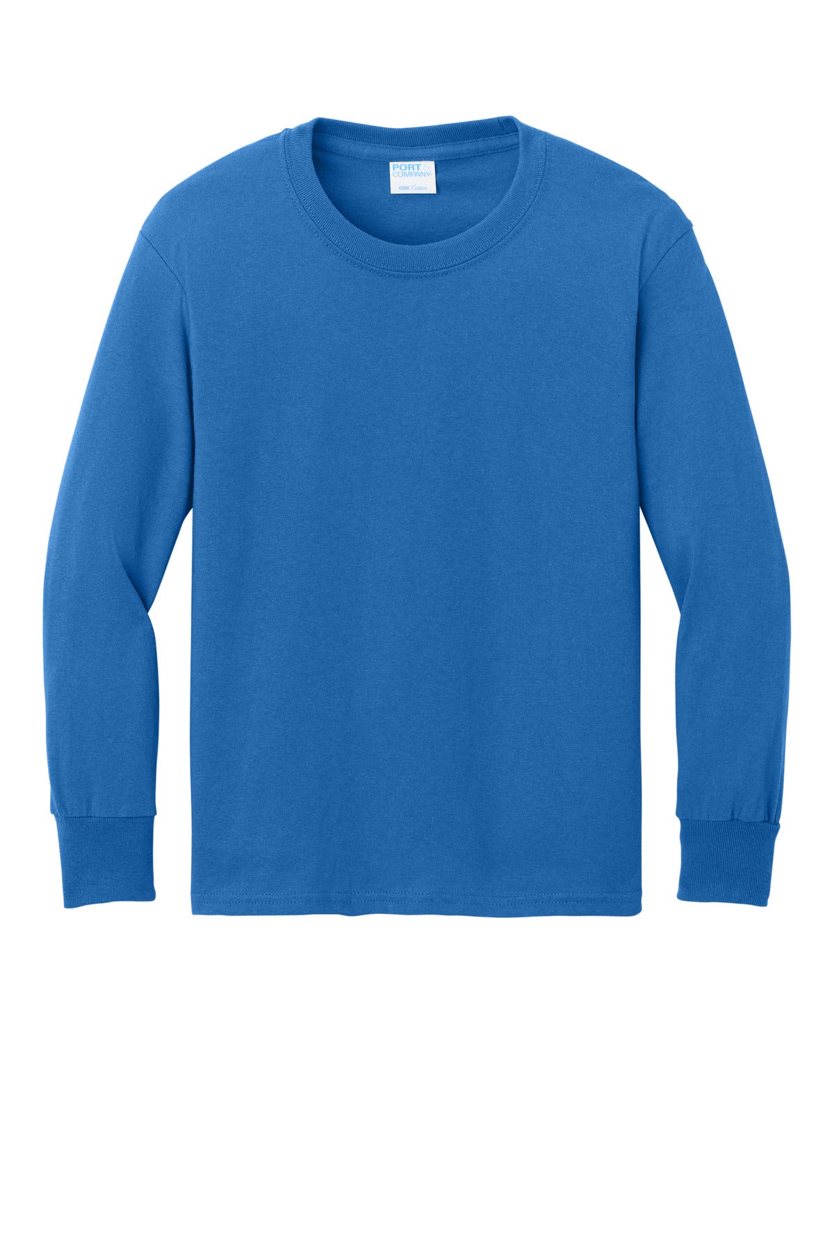 Port & Co Youth Long Sleeve Core Cotton Tee. PC54YLS (Choose Your Design)
