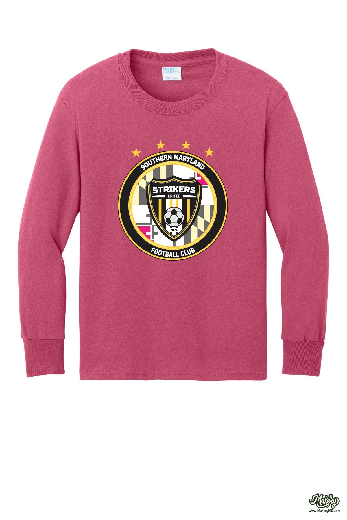 Long Sleeve Cotton Tee / Sangria / front