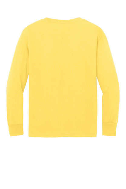 Port & Co Youth Long Sleeve Core Cotton Tee. PC54YLS (Choose Your Design)