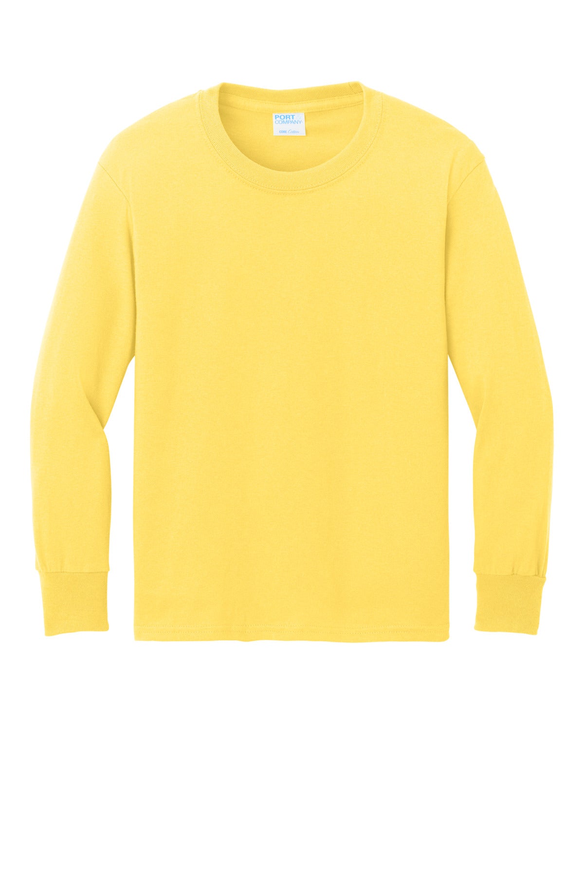 Port & Co Youth Long Sleeve Core Cotton Tee. PC54YLS (Choose Your Design)