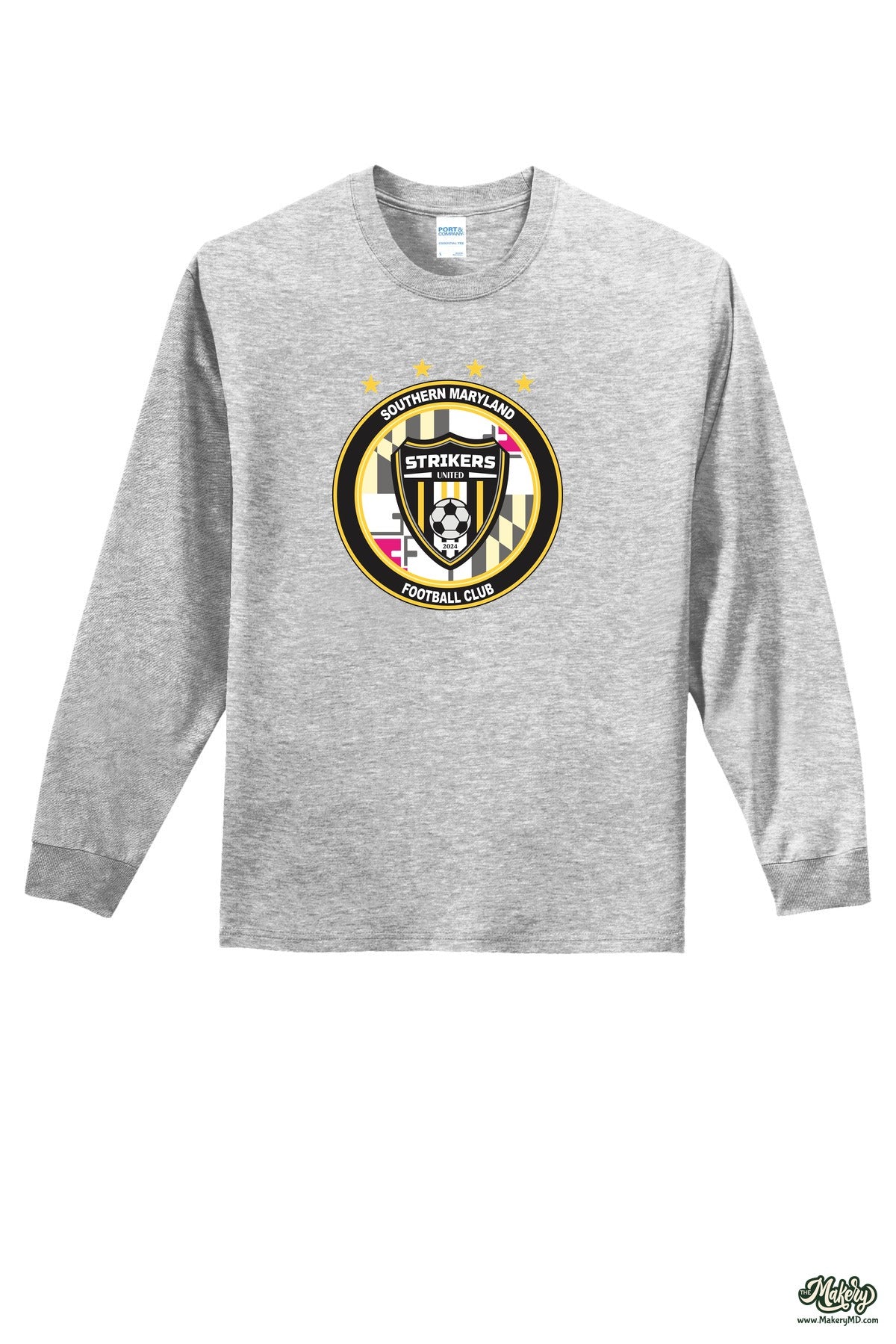 Long Sleeve Cotton Tee / Ash / front