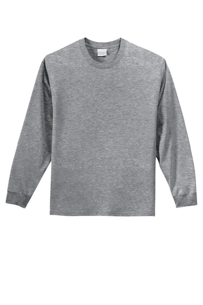 Long Sleeve Cotton Tee / Athletic Heather / flat front