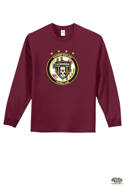 Long Sleeve Cotton Tee / Cardinal / front