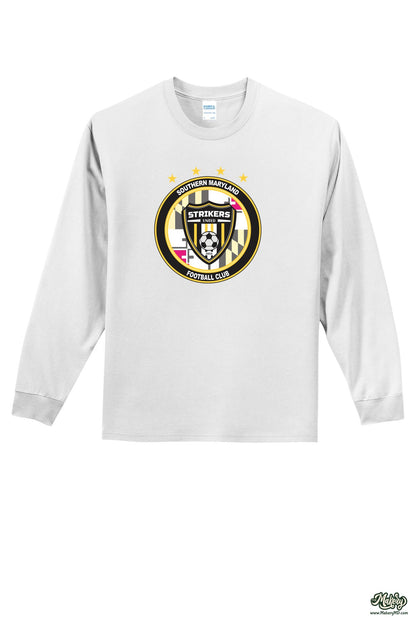 Long Sleeve Cotton Tee / White / front