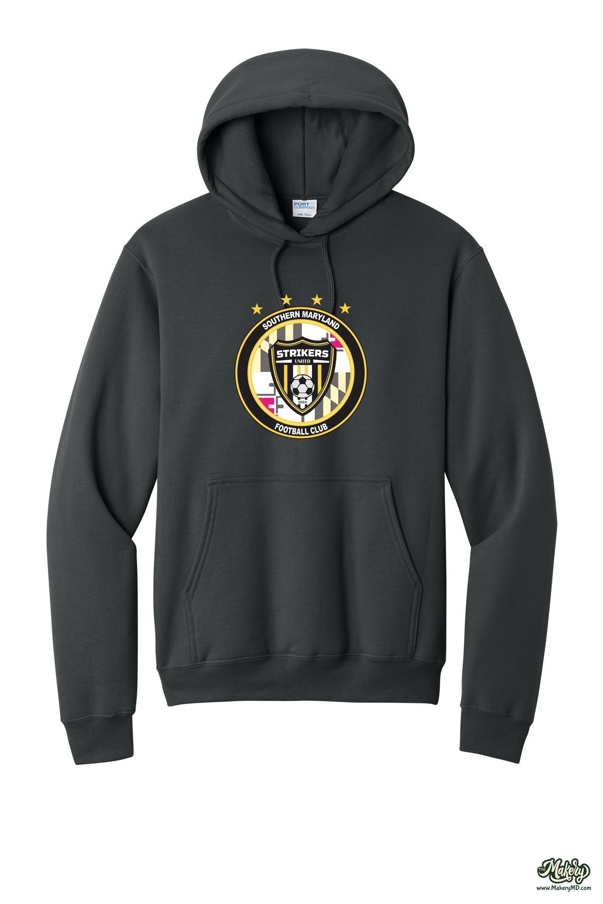 Hoodie / Coal Grey / front