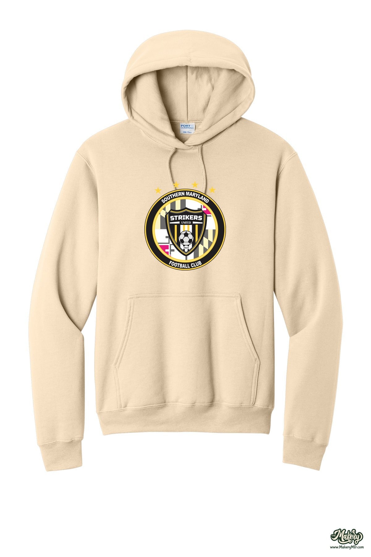 Hoodie / Creme / front