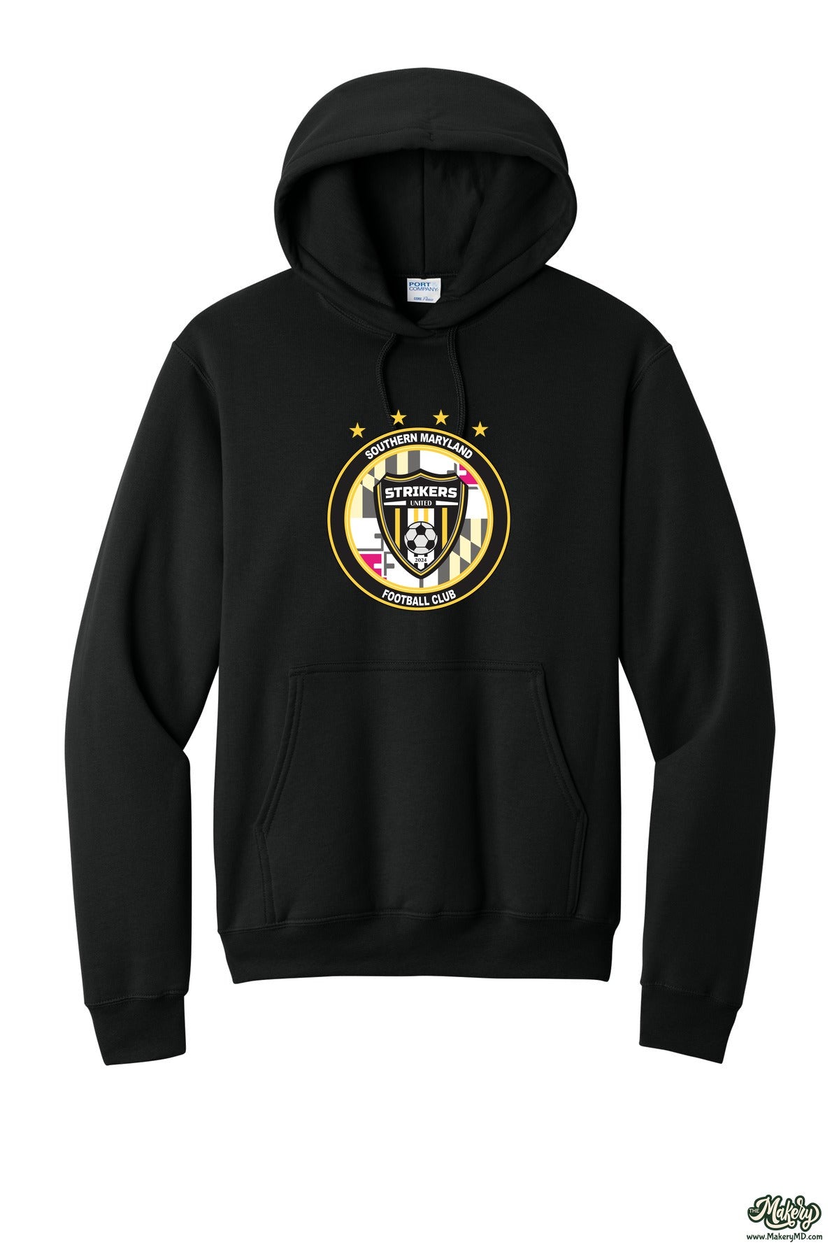 Hoodie / Jet Black / front