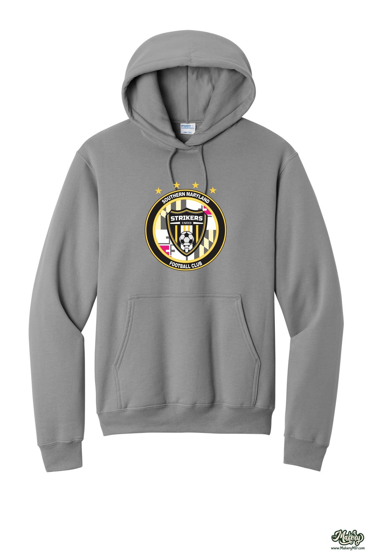 Hoodie / Medium Grey / front