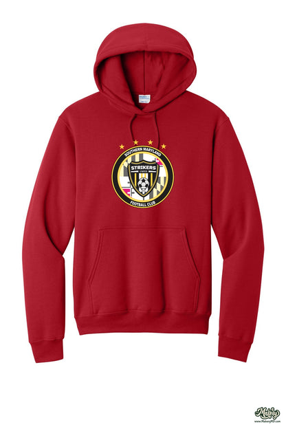 Hoodie / Red / front