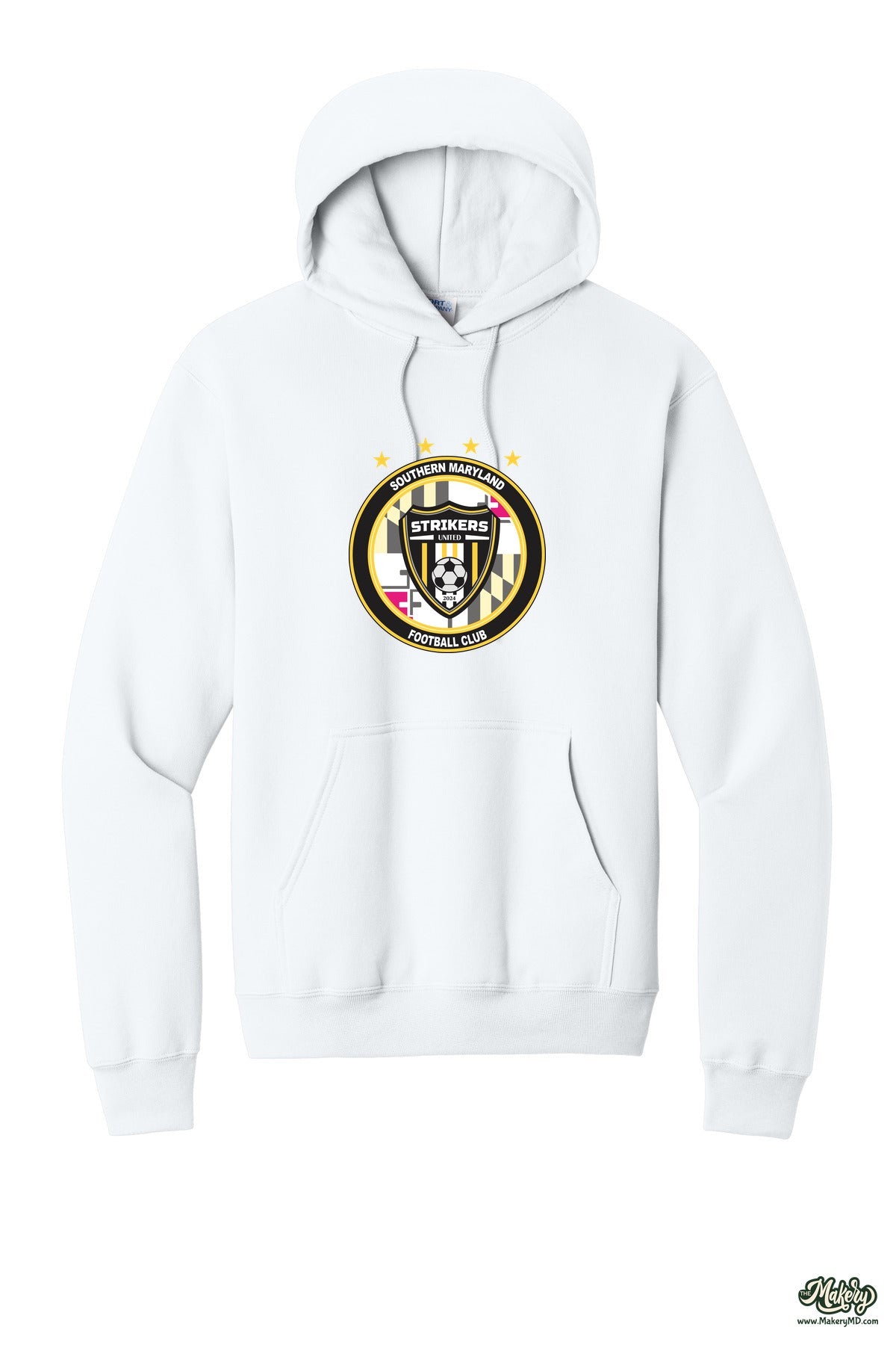 Hoodie / White / front