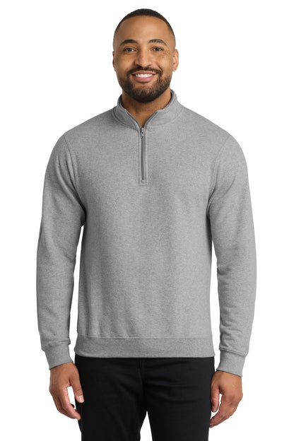 Port & Co Core Fleece 1/4-Zip Pullover Sweatshirt. PC78Q (Choose Your Design)