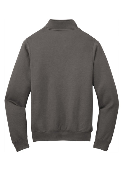 Port & Co Core Fleece 1/4-Zip Pullover Sweatshirt. PC78Q (Choose Your Design)