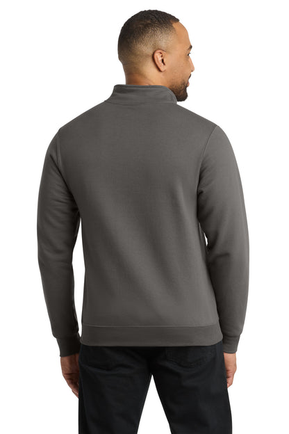 Port & Co Core Fleece 1/4-Zip Pullover Sweatshirt. PC78Q (Choose Your Design)