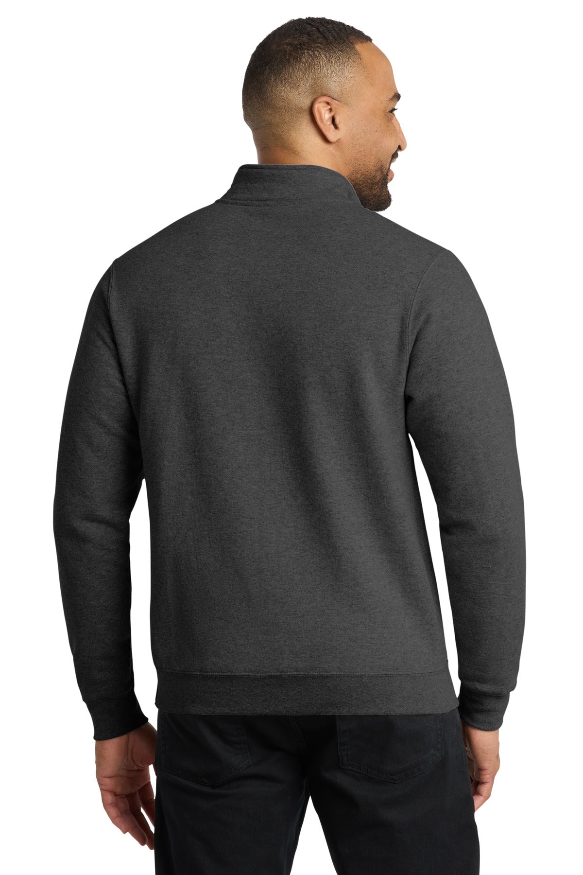 Port & Co Core Fleece 1/4-Zip Pullover Sweatshirt. PC78Q (Choose Your Design)