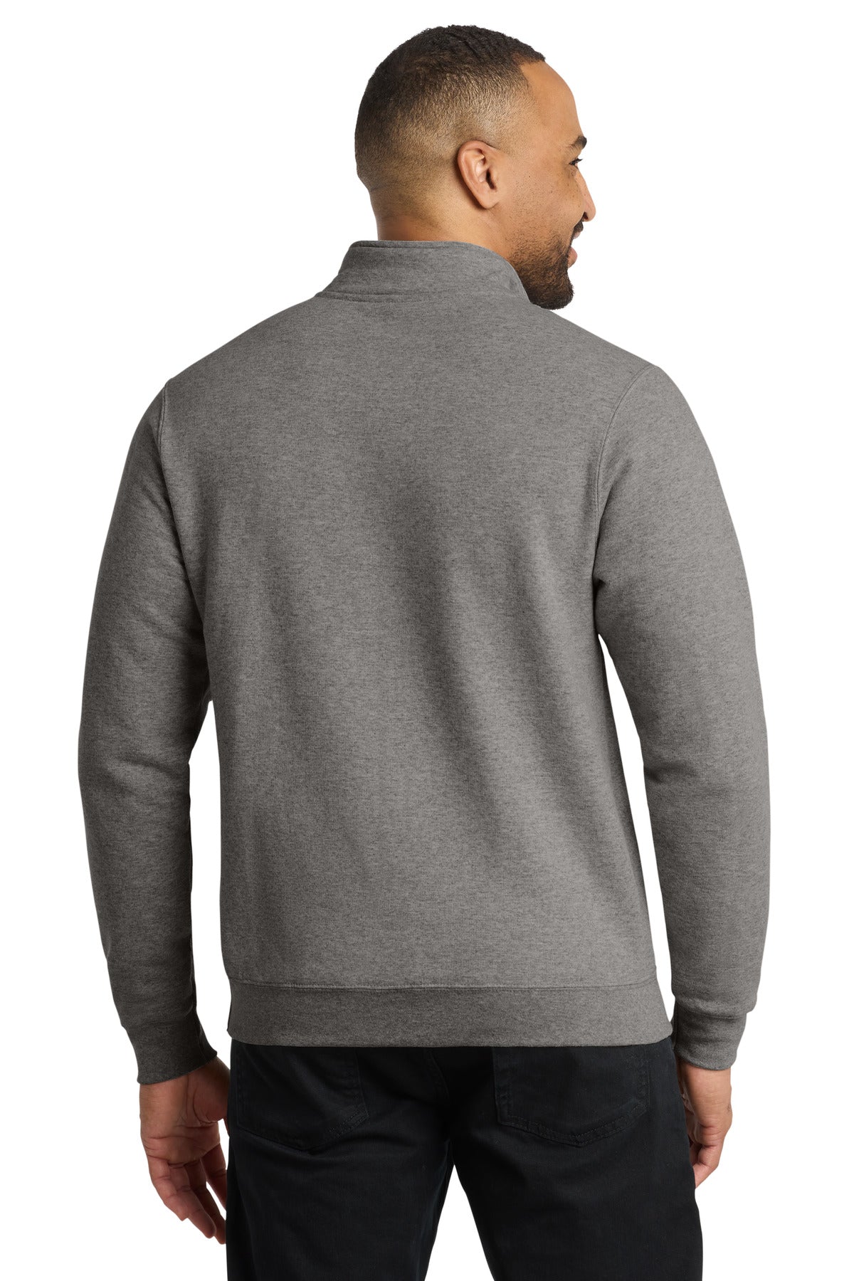 Port & Co Core Fleece 1/4-Zip Pullover Sweatshirt. PC78Q (Choose Your Design)