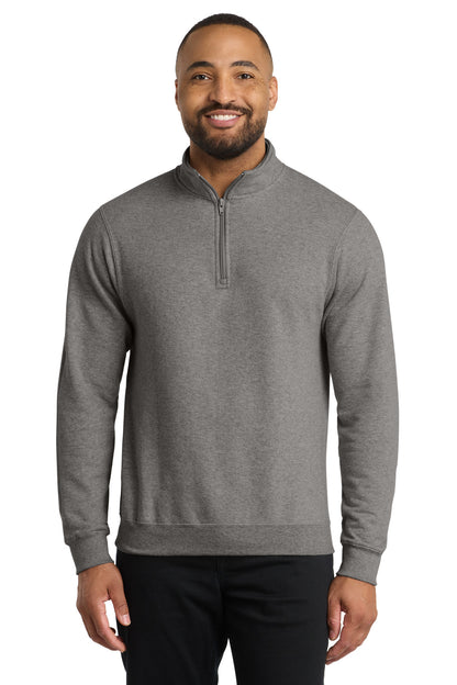 Port & Co Core Fleece 1/4-Zip Pullover Sweatshirt. PC78Q (Choose Your Design)
