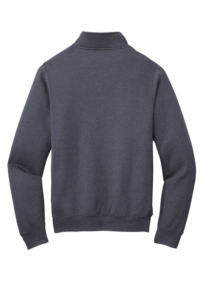 Port & Co Core Fleece 1/4-Zip Pullover Sweatshirt. PC78Q (Choose Your Design)