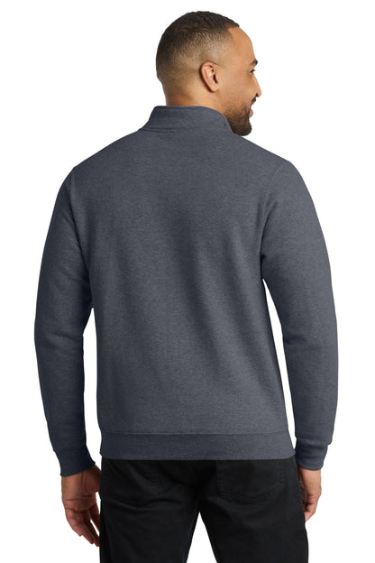 Port & Co Core Fleece 1/4-Zip Pullover Sweatshirt. PC78Q (Choose Your Design)