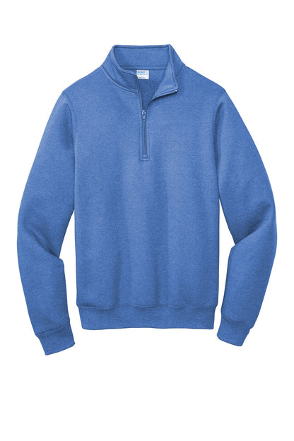 Port & Co Core Fleece 1/4-Zip Pullover Sweatshirt. PC78Q (Choose Your Design)