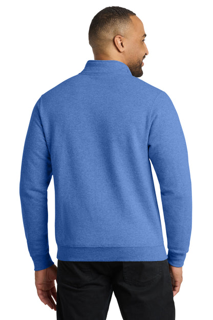 Port & Co Core Fleece 1/4-Zip Pullover Sweatshirt. PC78Q (Choose Your Design)
