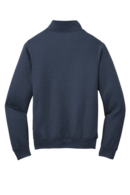 Port & Co Core Fleece 1/4-Zip Pullover Sweatshirt. PC78Q (Choose Your Design)