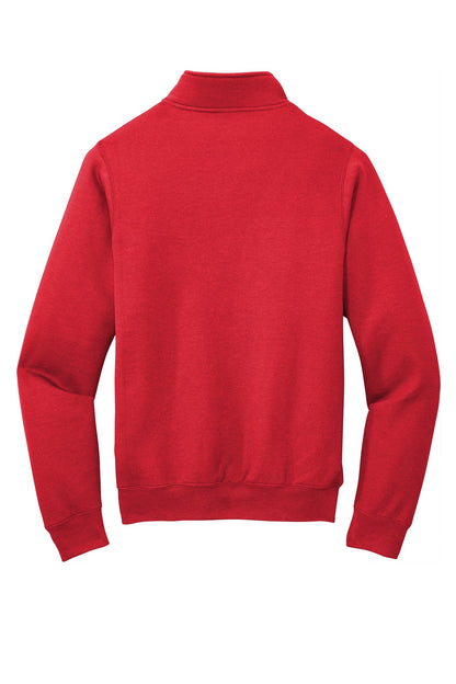 Port & Co Core Fleece 1/4-Zip Pullover Sweatshirt. PC78Q (Choose Your Design)