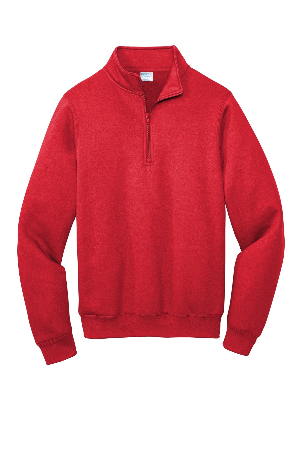Port & Co Core Fleece 1/4-Zip Pullover Sweatshirt. PC78Q (Choose Your Design)