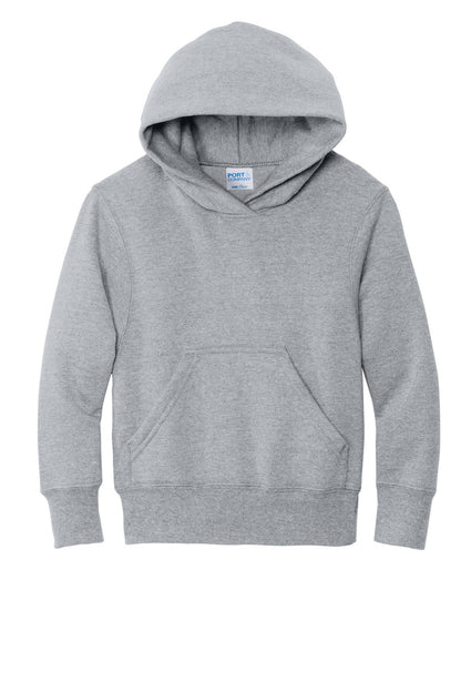 Port & Co Youth Core Fleece Pullover Hooded Sweatshirt. PC78YH (Choose Your Design)