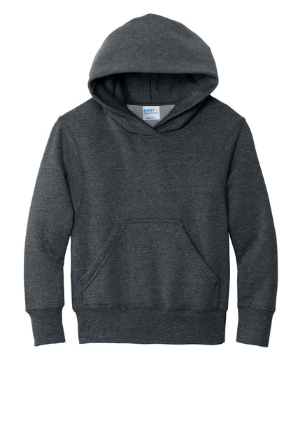 Port & Co Youth Core Fleece Pullover Hooded Sweatshirt. PC78YH (Choose Your Design)