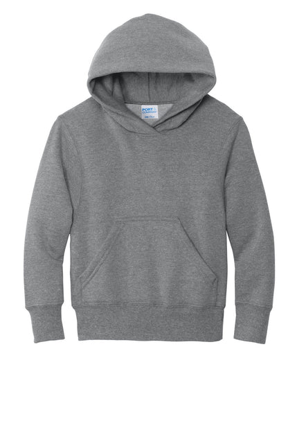 Port & Co Youth Core Fleece Pullover Hooded Sweatshirt. PC78YH (Choose Your Design)