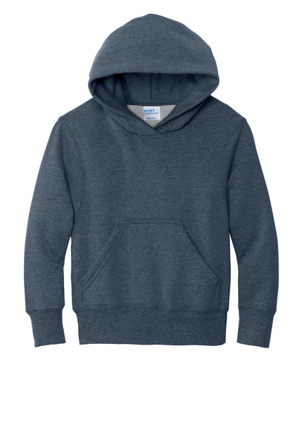 Port & Co Youth Core Fleece Pullover Hooded Sweatshirt. PC78YH (Choose Your Design)