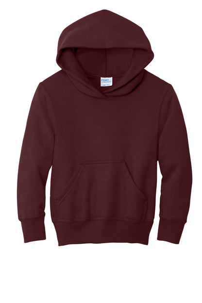 Port & Co Youth Core Fleece Pullover Hooded Sweatshirt. PC78YH (Choose Your Design)