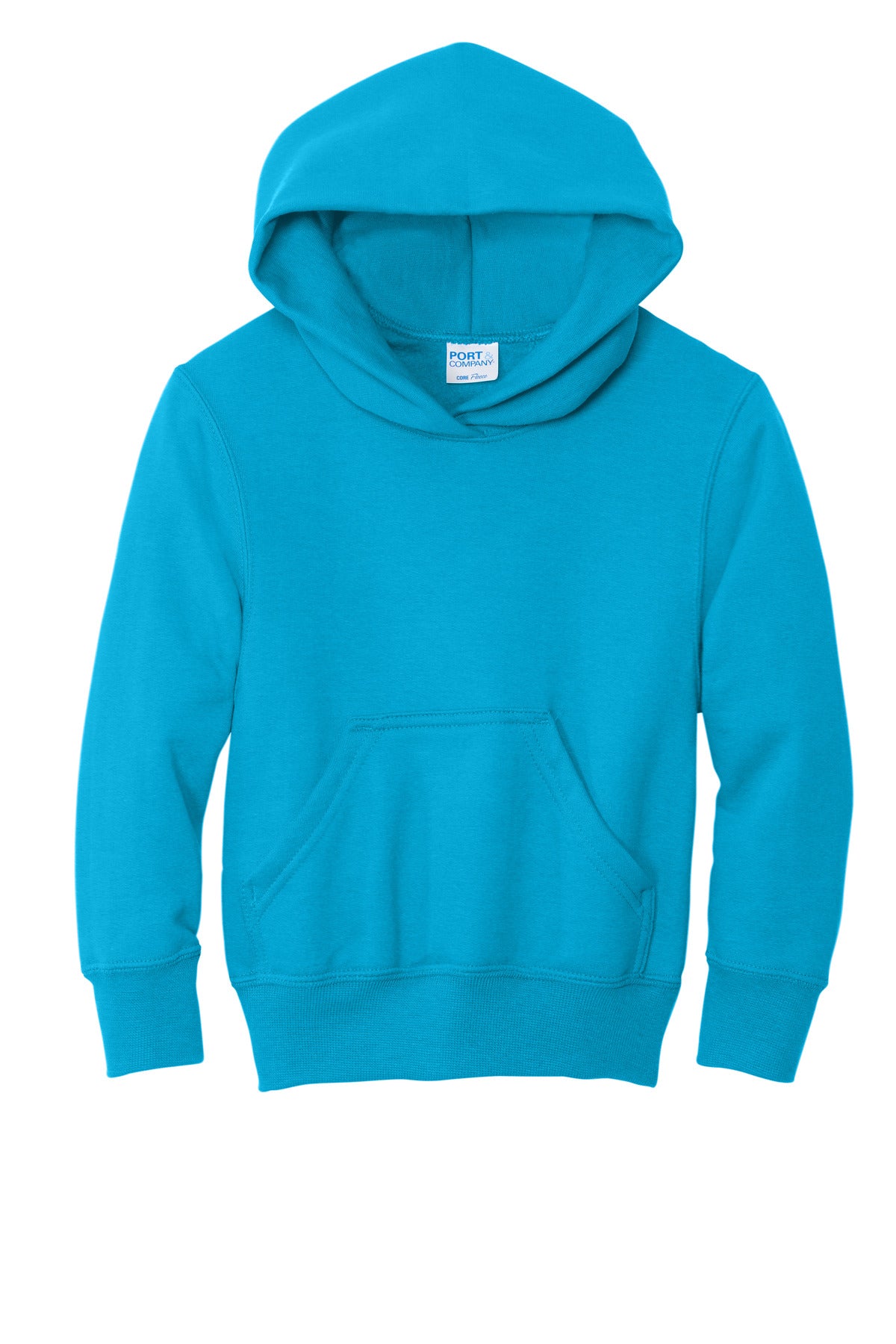 Port & Co Youth Core Fleece Pullover Hooded Sweatshirt. PC78YH (Choose Your Design)