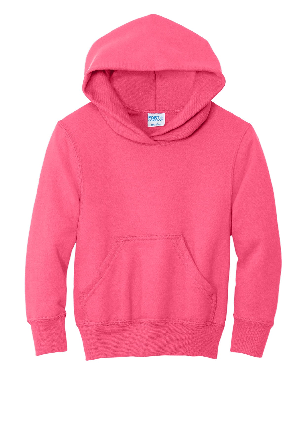 Port & Co Youth Core Fleece Pullover Hooded Sweatshirt. PC78YH (Choose Your Design)