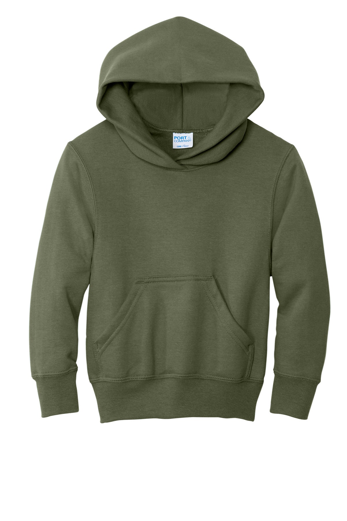 Port & Co Youth Core Fleece Pullover Hooded Sweatshirt. PC78YH (Choose Your Design)