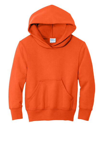 Port & Co Youth Core Fleece Pullover Hooded Sweatshirt. PC78YH (Choose Your Design)