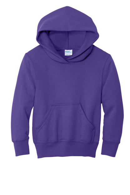 Port & Co Youth Core Fleece Pullover Hooded Sweatshirt. PC78YH (Choose Your Design)