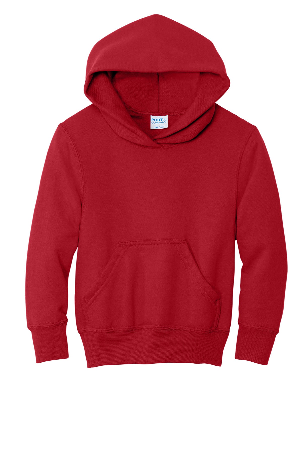 Port & Co Youth Core Fleece Pullover Hooded Sweatshirt. PC78YH (Choose Your Design)