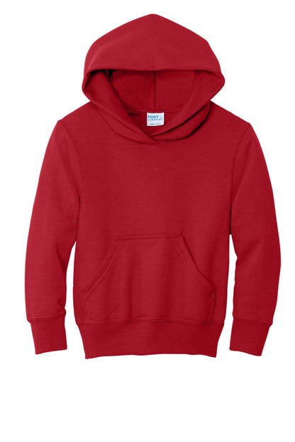 Port & Co Youth Core Fleece Pullover Hooded Sweatshirt. PC78YH (Choose Your Design)