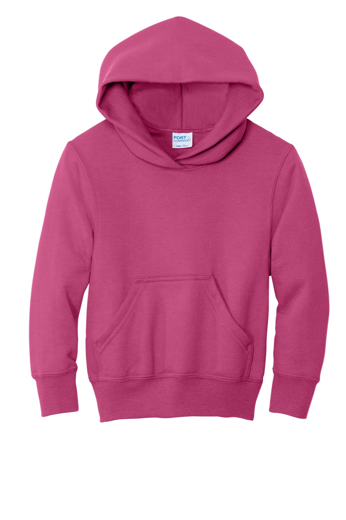 Port & Co Youth Core Fleece Pullover Hooded Sweatshirt. PC78YH (Choose Your Design)