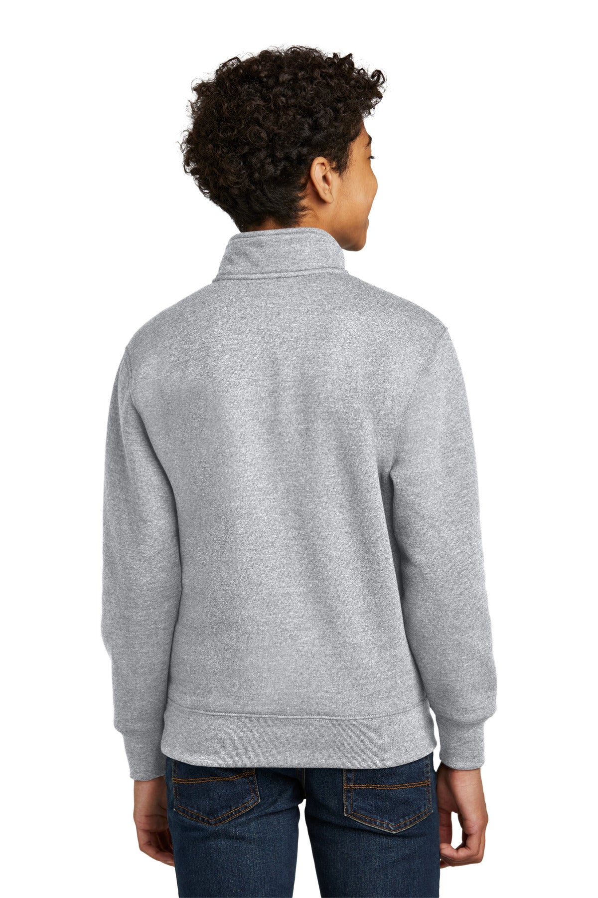 Port & Co Youth Core Fleece 1/4-Zip Pullover Sweatshirt. PC78YQ (Choose Your Design)