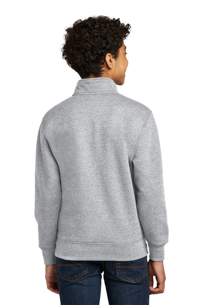 Port & Co Youth Core Fleece 1/4-Zip Pullover Sweatshirt. PC78YQ (Choose Your Design)