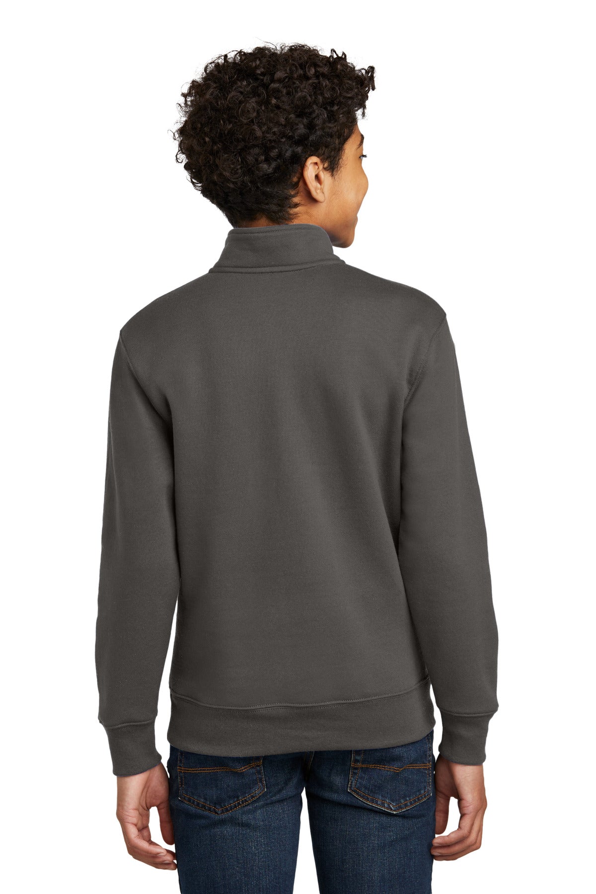 Port & Co Youth Core Fleece 1/4-Zip Pullover Sweatshirt. PC78YQ (Choose Your Design)