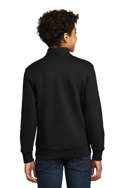 Port & Co Youth Core Fleece 1/4-Zip Pullover Sweatshirt. PC78YQ (Choose Your Design)