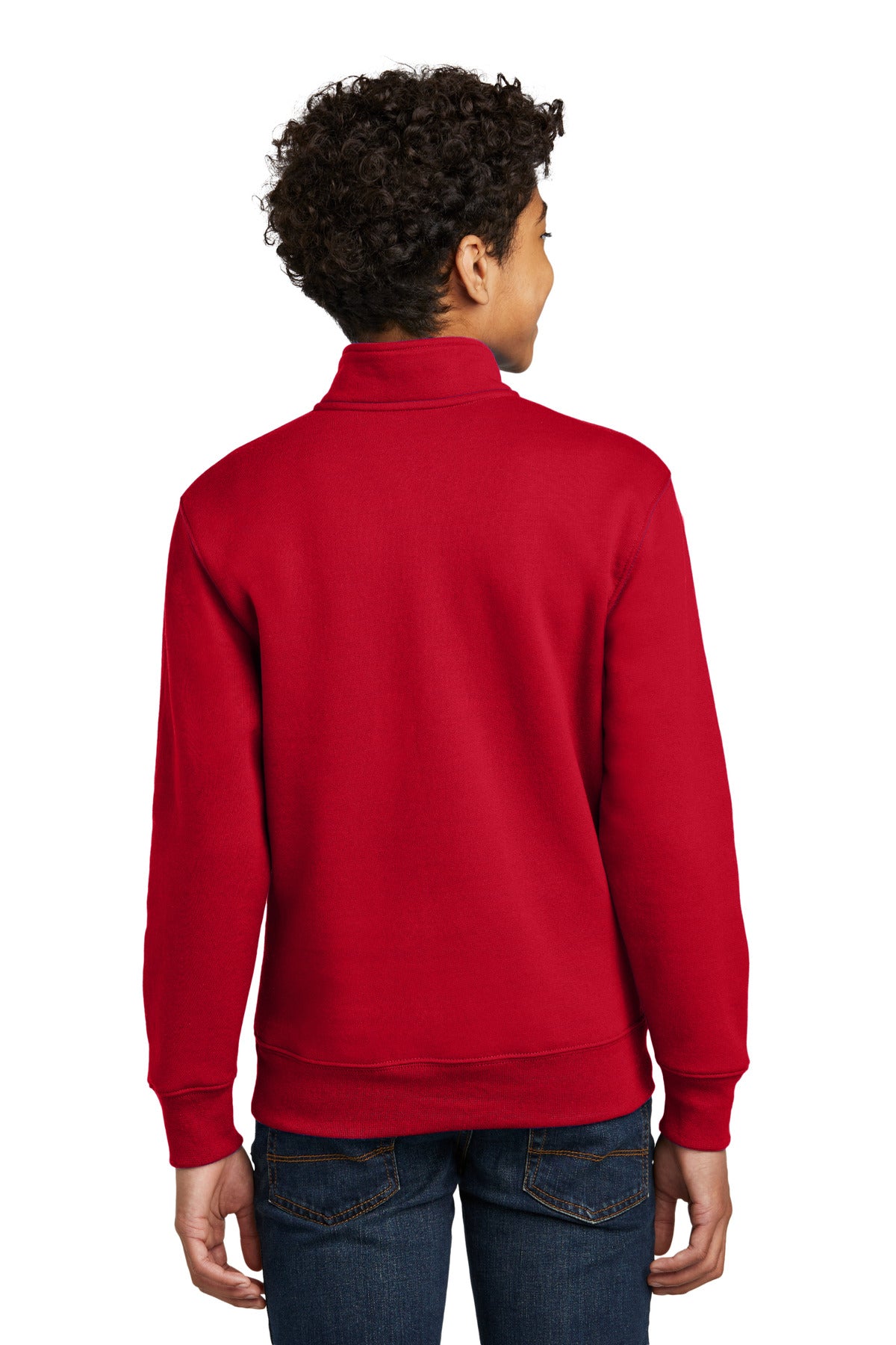 Port & Co Youth Core Fleece 1/4-Zip Pullover Sweatshirt. PC78YQ (Choose Your Design)